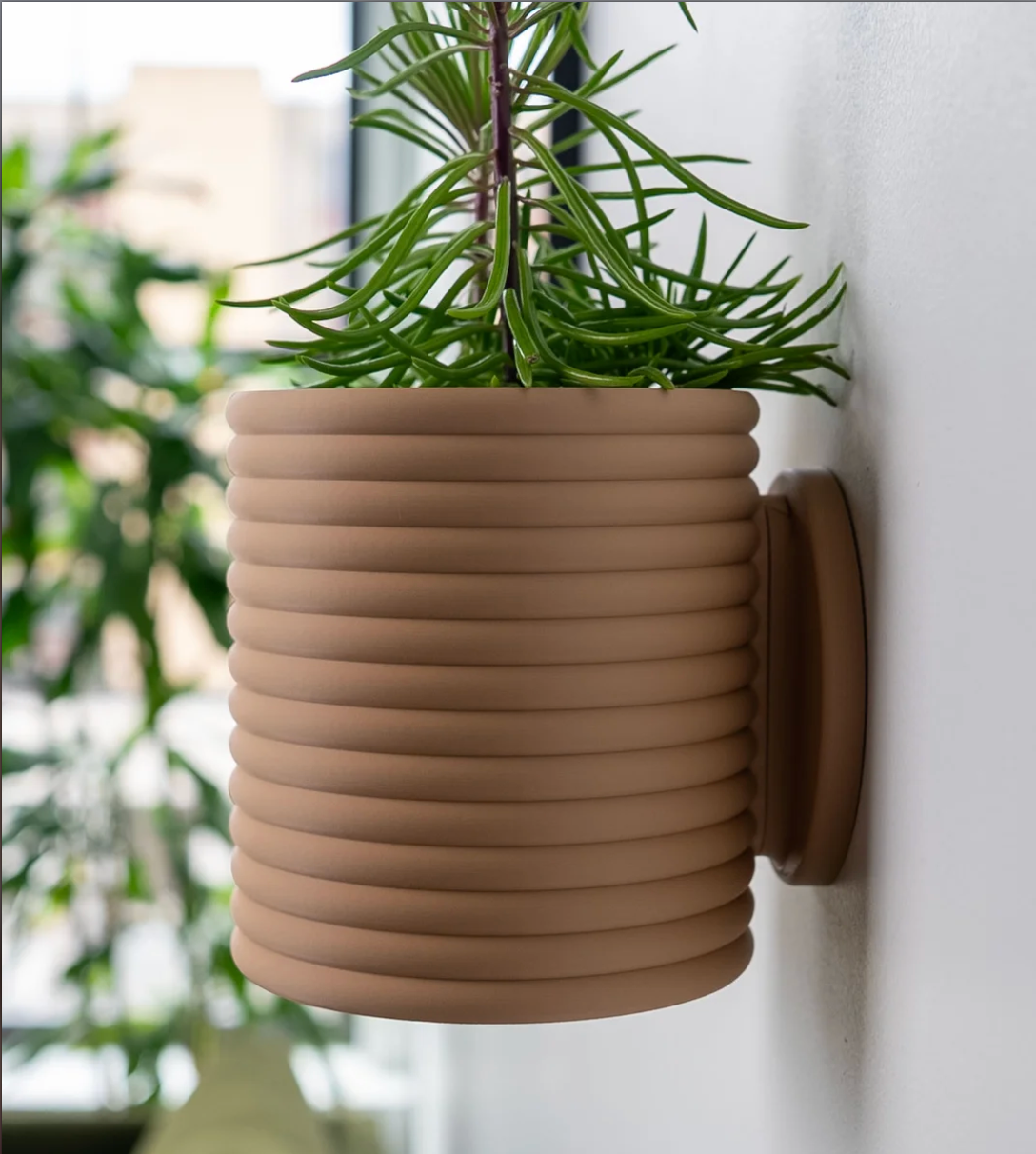 Ribbed Wall Planter