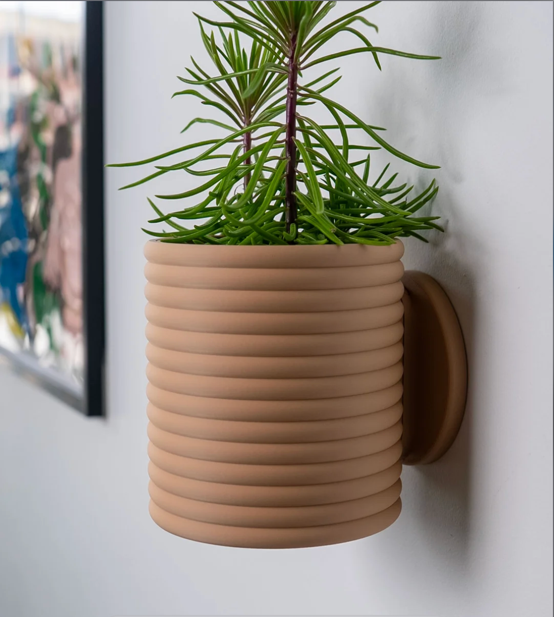 Ribbed Wall Planter